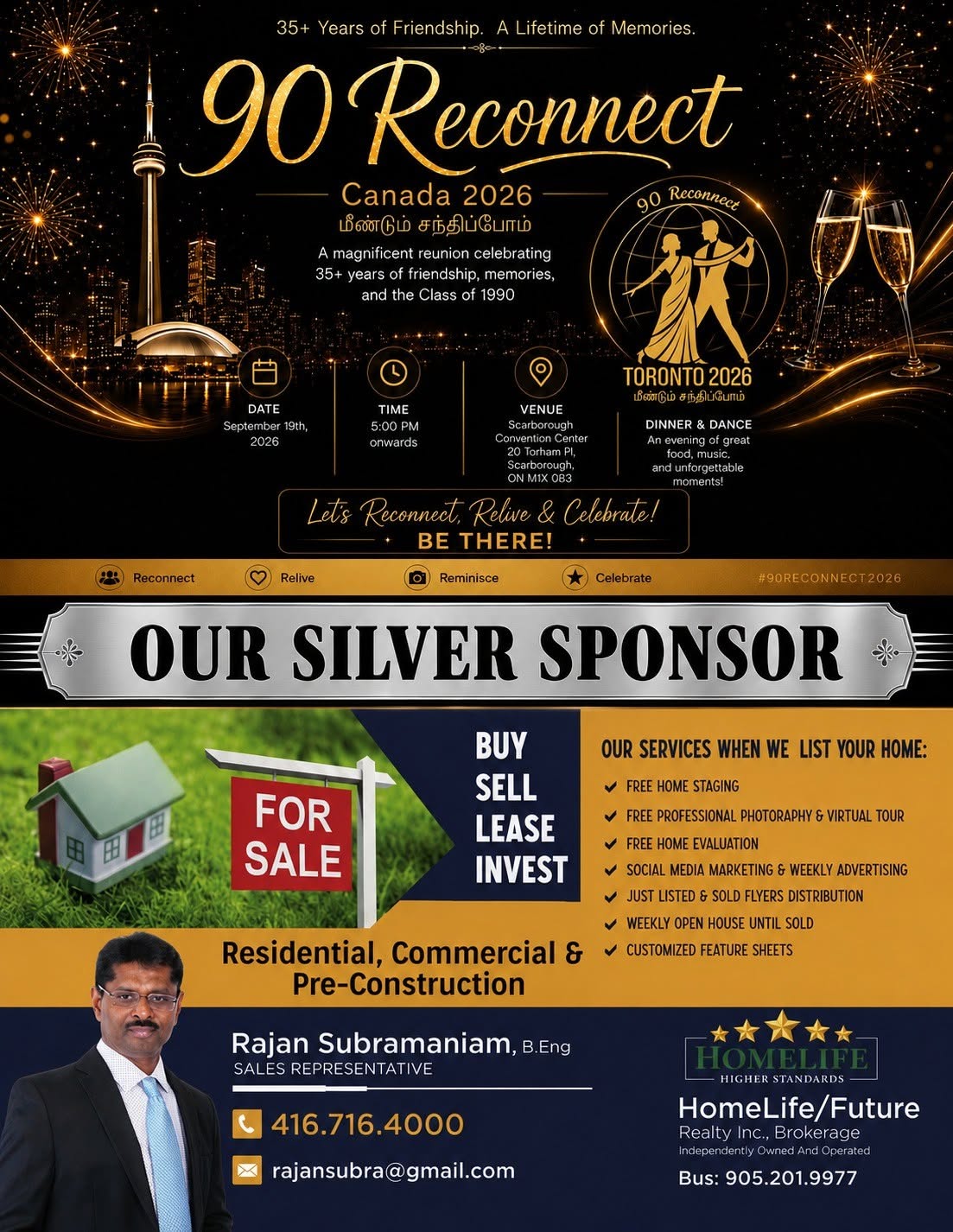 Rajan Subramaniam — HomeLife/Future Realty Inc. — Silver Sponsors